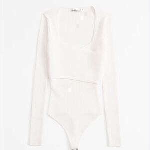 Abercrombie wrap bodysuit sweater